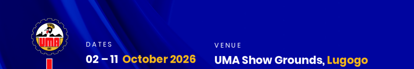 UMA logo - Dates 02-11 October 2026 - Venue UMA Show Grounds, Lugogo